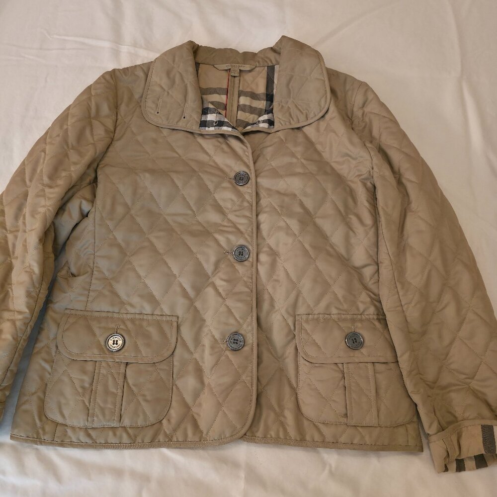 Burberry Brit Quilted Nova Check Jacket XL - EUC